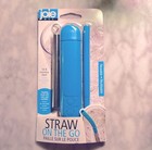 Joie Straw On The Go set NWT,reusable, stainless steel straw+cleaning brush+case — photo 7
