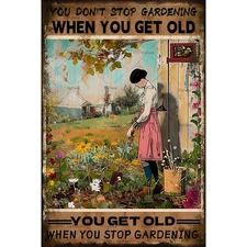 Farm Fresh Daily Fruits Vegetables Rustic Tin Metal Signs Home Décor 8x12 