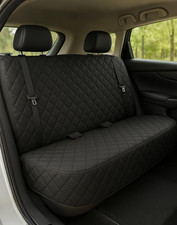 Waterproof Dog Car Seat Cover with Belt for Back Seat - Washable Pet Protector