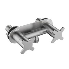 All Metal RV Shower Faucet Stainless Steel Camper Valve, 4 Inch Brushed Nickel