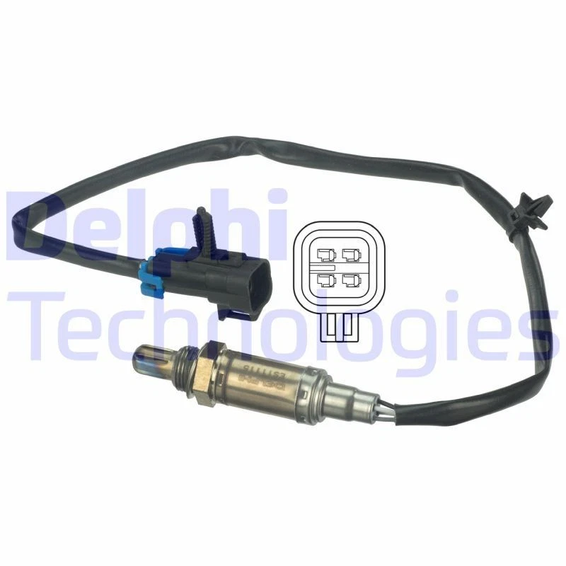 DELPHI Sonda Lambda Apto para Opel Astra Speedster Vectra Zafira ES11115-12B1 - Imagen 2 de 2