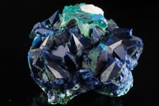 INCREDIBLE Shattuckite after Dioptase Malachite & Calcite Crystal TANTARA, CONGO