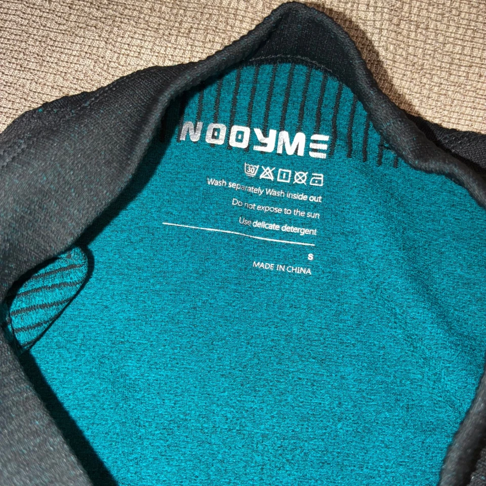 NUEVO SIN ETIQUETAS NOOYME Ciclismo Capa Base Térmica Talla Pequeña-Hecha con Bambú Azul Negro Foto 3 de 4