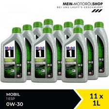 Mobil 1 ESP 0W-30 VW Porsche Mercedes MB 229.52 Motor&ouml;l 11x1 Liter = 11 Liter