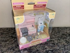 Colico Critters Snow Bunny Fathers Cooking Set NIB Epoch Toy Co. Rare Toy
