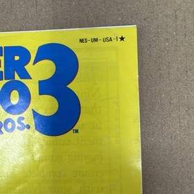 NES Super Mario Bros. 3 Instruction Manual Booklet Nintendo Authentic 