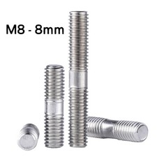M8 - 8mm Stainless Steel Exhaust Manifold Studs Double End Threaded Screws Bolt