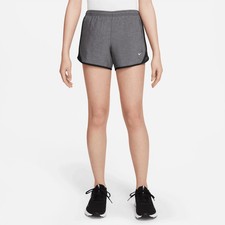 Nike Girls Size Small Tempo Dri-Fit Running Shorts, Black Grey, 848496-033