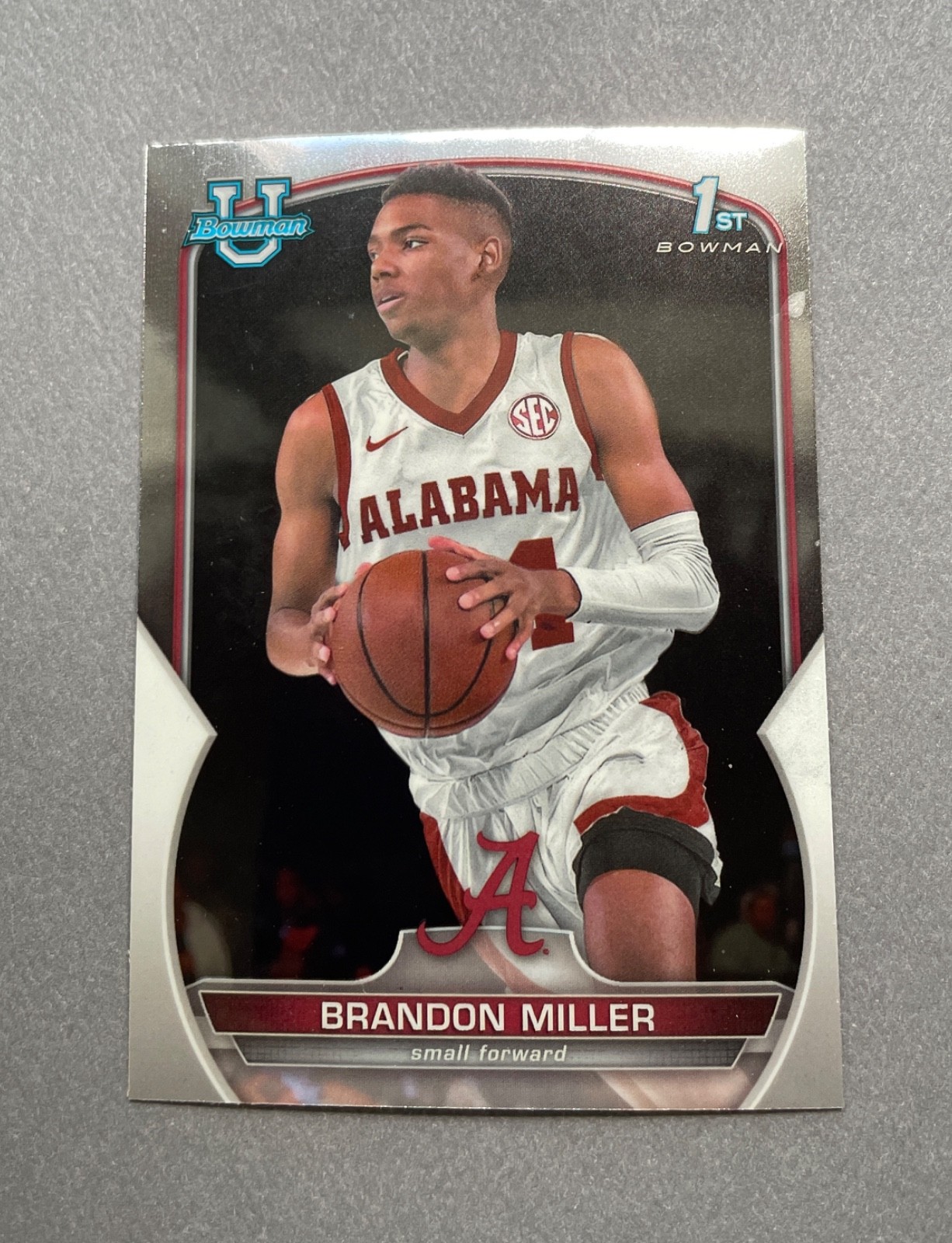 2022-23 Bowman U Chrome Basketball Brandon Miller #80 Alabama
