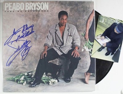 Peabo Bryson Signed Autographed ''Take No Prisoners'' Vintage Record Album