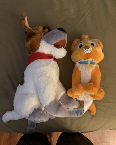 Disney Oliver & Company Dodger & Oliver Disney 100 Plush