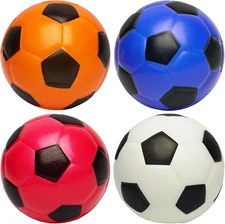 Kiddie Play Set of 4 Balls for Toddlers 4" Soft Soccer Ball for Kids
