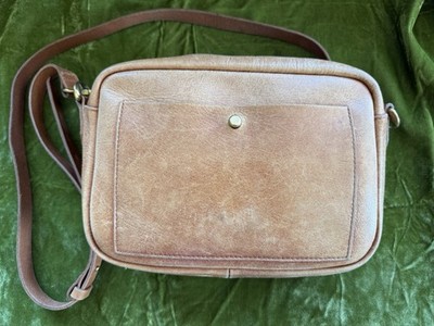 Madewell Women's Vintage Light Brown Leather  Crossbody Purse