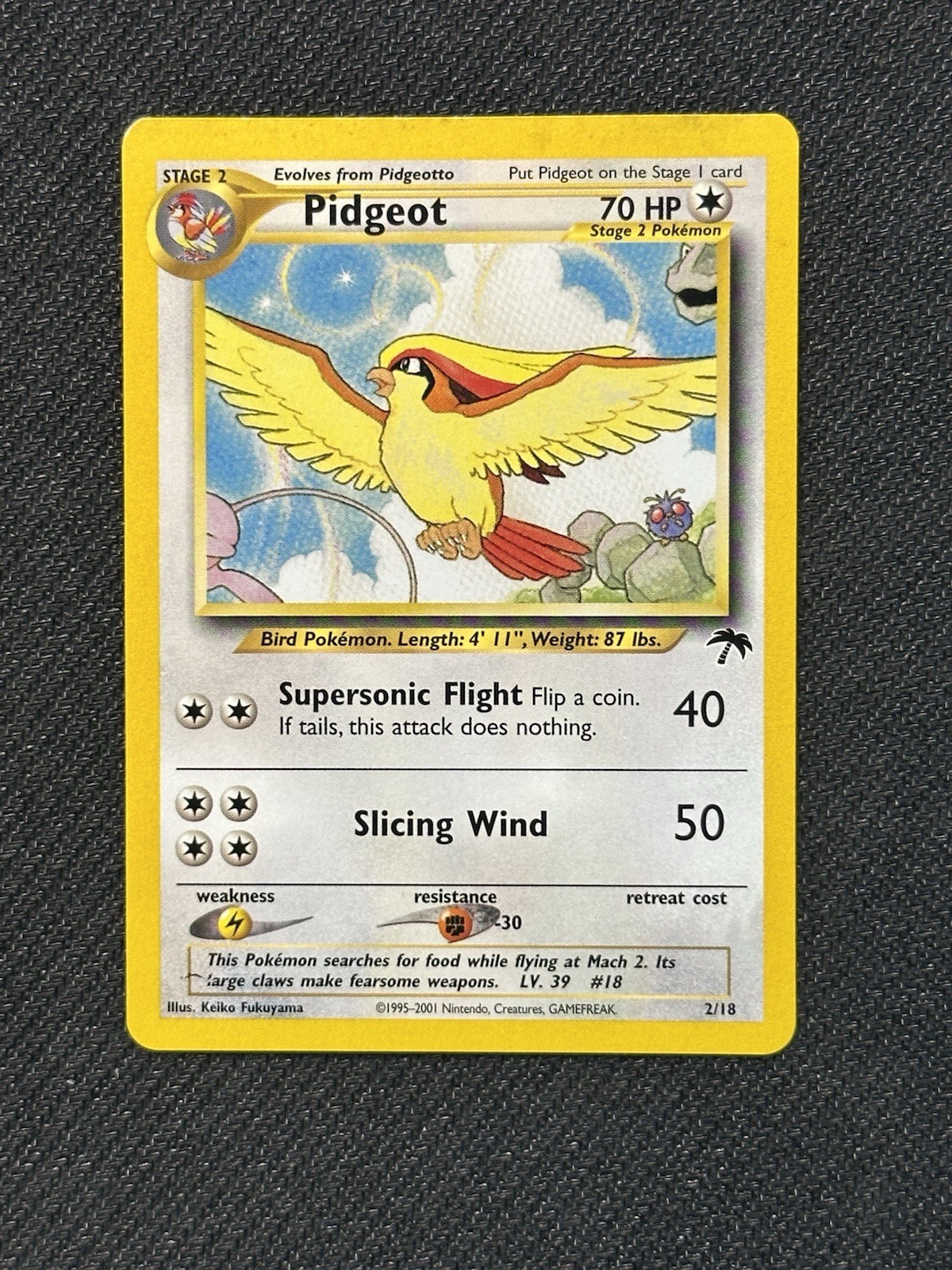 Pidgeot 2/18 Southern Islands Promo Pokemon Card