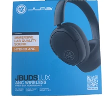 New JLab JBuds Lux Smart ANC App Bluetooth USB-C Wireless Headphones Over Ear
