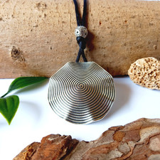 Halskette mit Anhänger: Spirale – silberfarben Schmuck (86)