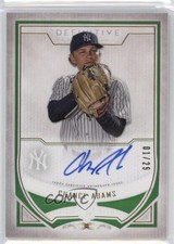 2019 Topps Definitive Collection Rookie Green 1/25 Chance Adams Auto 6fs