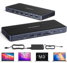 iVANKY 14-in-1 FusionDock Pro 1+ MacBook DisplayLink With 180W Docking Station