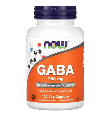 #ad #ad NOW Foods P32055 GABA Gamma Aminobutyric Acid Supplements 100 Capsules $8.99
