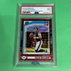 PSA 9 2024 Donruss Caleb Williams Optic Preview RED WAVE #327