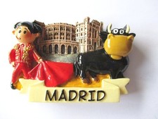 Madrid magnete souvenir Spagna Torrero corrida 7 cm, nuovo!