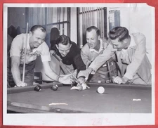 1956    BRAVES   TYPE 1   POOL PLAYERS   RED MURFF,  DEL RICE, DAVE JOLLY,  TAYL