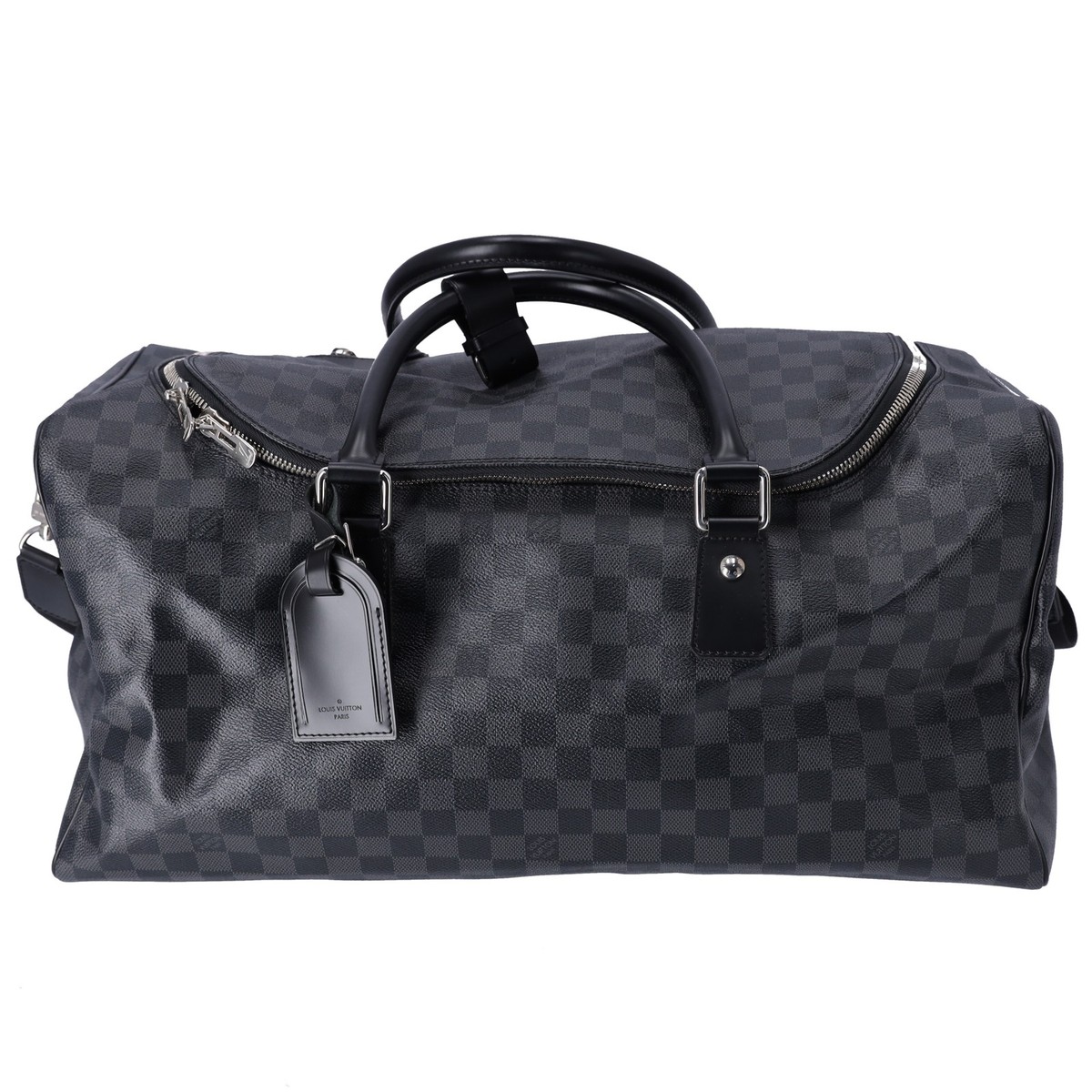 Louis Vuitton Roadster 50 Boston Bag N48189 Damier Graphite Black