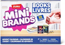 Mini Brands Books Advent Calendar by ZURU, Collectible Seasonal Toys for Girls,