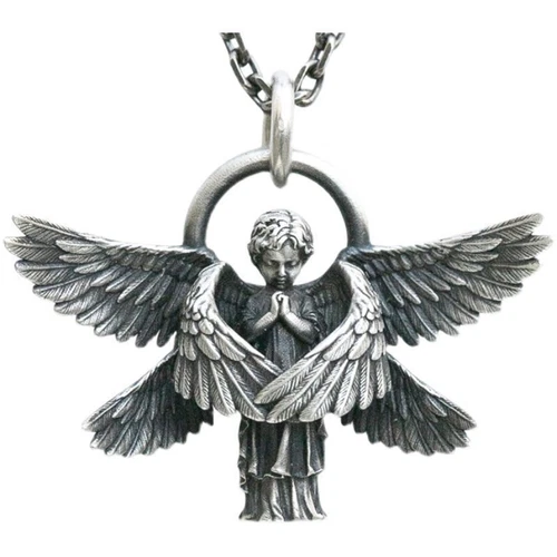 nuova ALYX 9sm Lightning Seraph Angel Ciondoli Argento Sterling 925 Collana Uomo wo
