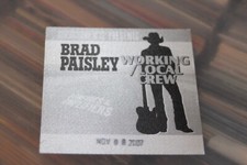 Brad Paisley -  unused backstage pass  /  Fayetteville 2007   - FREE POSTAGE -