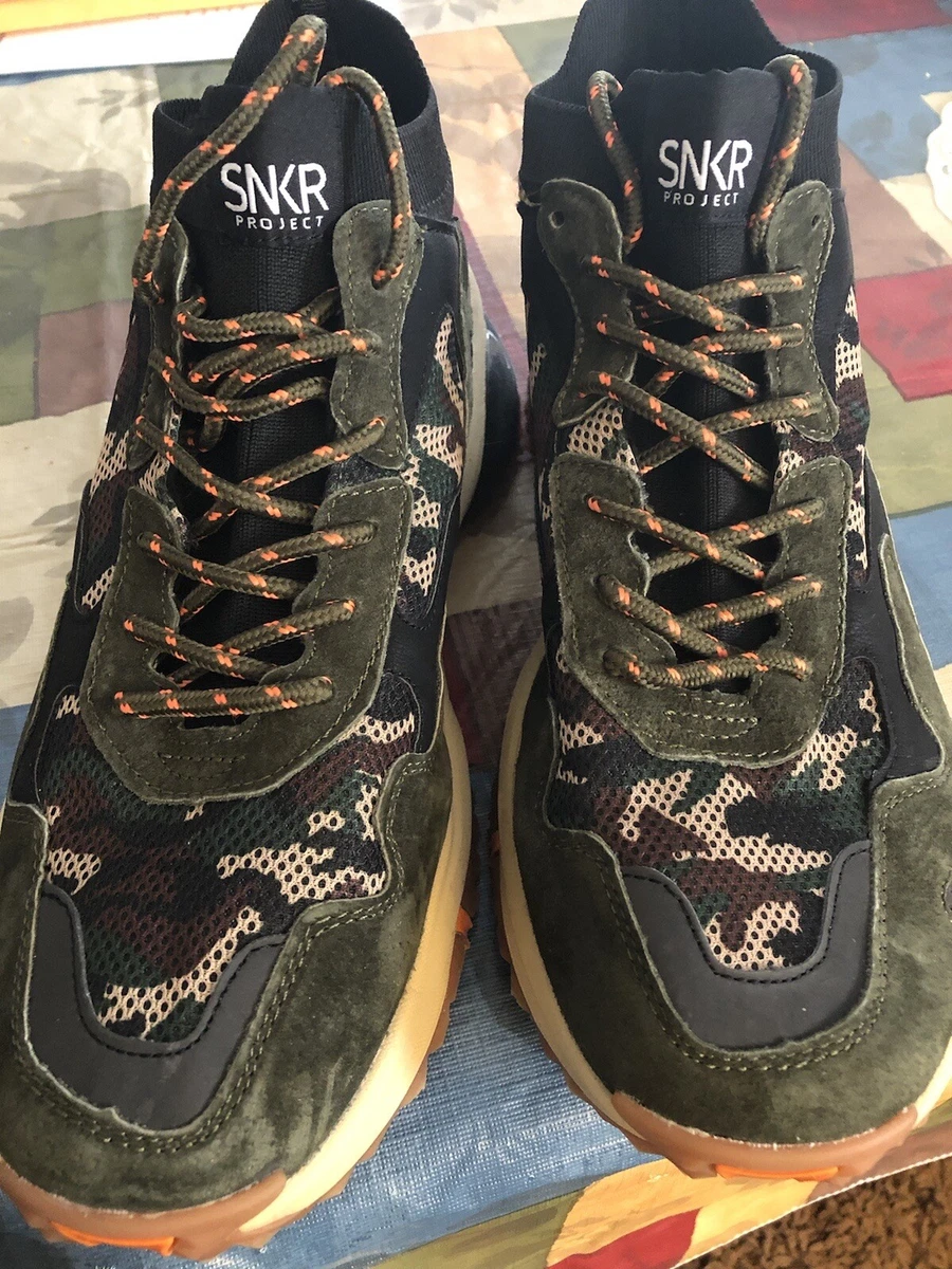 SNKR Project Crosby Casual Sneakers Camo Green Size US 13NIB eBay