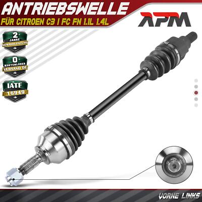 Antriebswelle Vorne Links ohne ABS Ring Automatikgetriebe für Citroën C3  FC FN