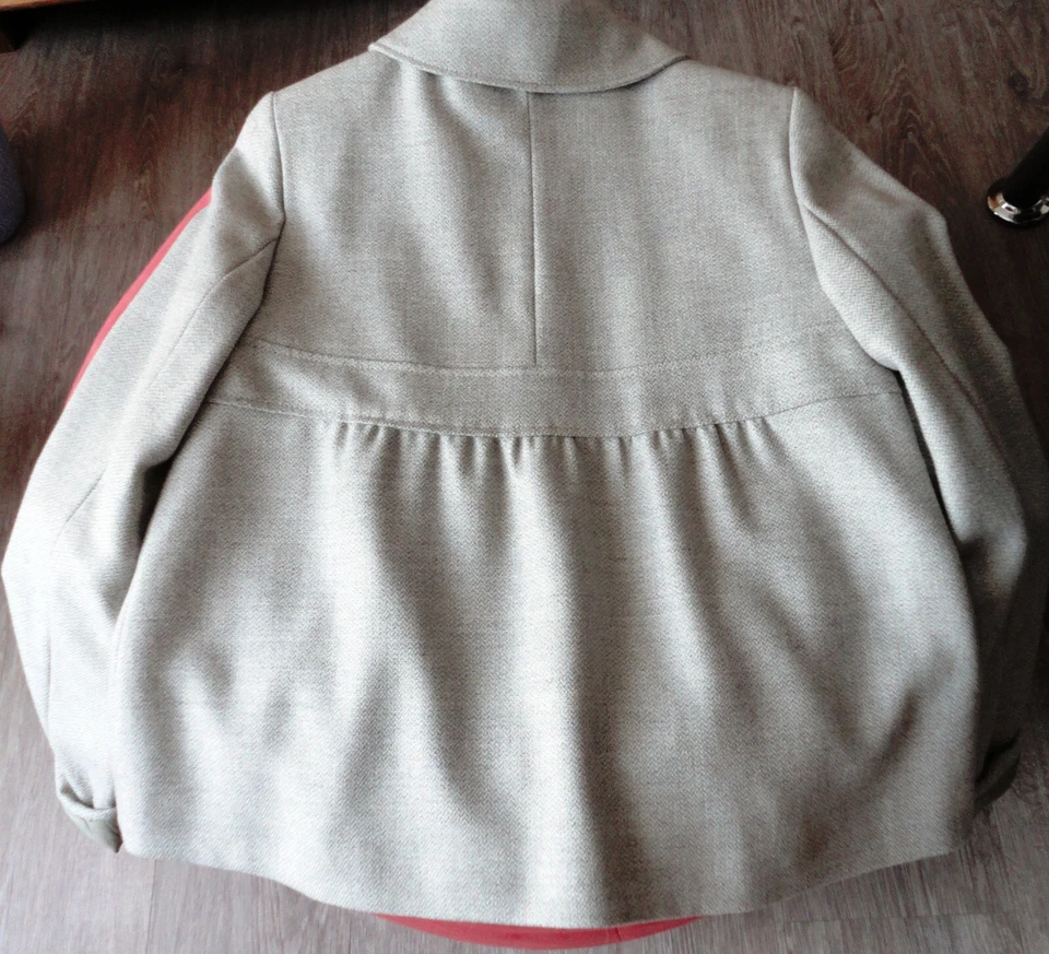 Veste doublée, gris/beige chiné « CYRILLUS » T.38/40 - Photo 3/4