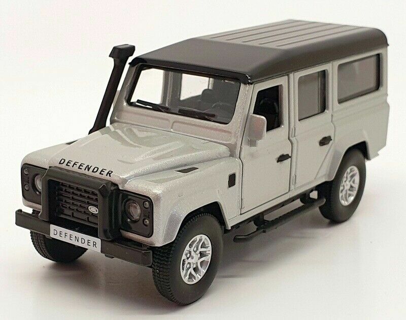 1/36 Land Rover Defender 110 Station Wagon 1995 Silver Model by