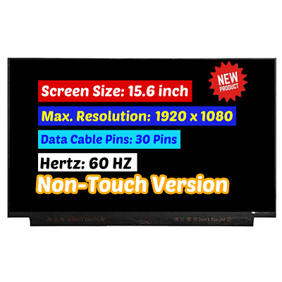 Écran LCD LED 15.6 Pouces – Modèle Compatible B156HAN02.1 HW1A – Full HD 1920x1080, 30 Broches – Pour Remplacement D'écran Portable – Neuf