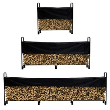 Firewood/Log Storage Rack Outdoor/Indoor with Waterproof Cover Heavy Duty
