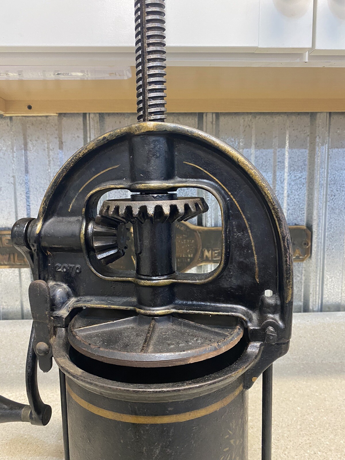 Vintage Enterprise Cast Iron Sausage Stuffer No 25 eBay