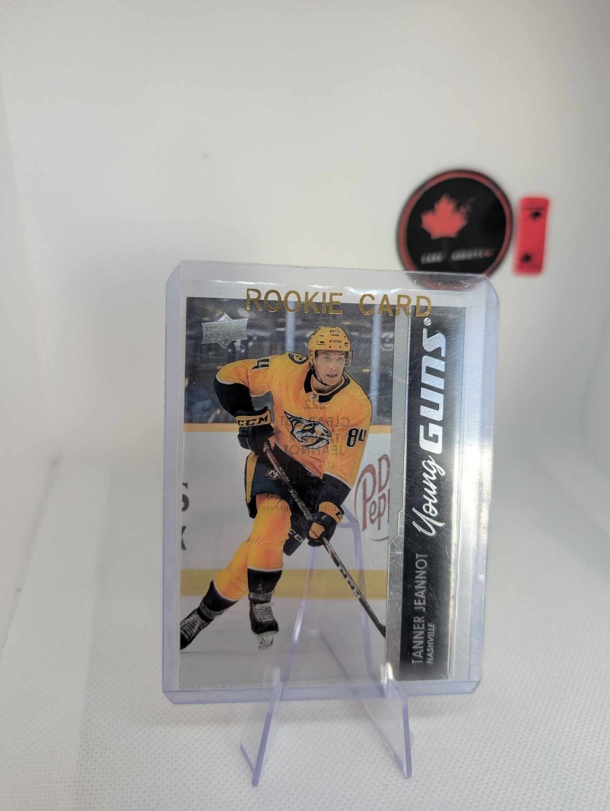 2021-22 Upper Deck Series 1 Young Guns Clear Cut Tanner Jeannot #222 Rookie RC