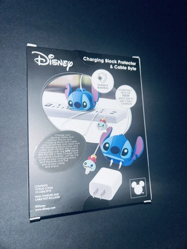 DISNEY STITCH & SCRUMP BLOK ŁADOWANIA OCHRANIACZ I BAJT KABLOWY - Zdjęcie 2 z 2