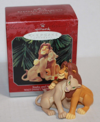 Hallmark Christmas Ornament NIB 1998 Disney Lion King Simba & Nala