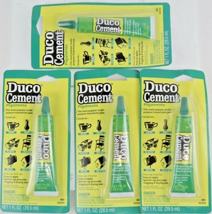 5 Lot 1oz Duco Cement Multi Purpose Household Glue Clear Crafts China