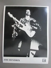 Jimi Hendrix black & white 8 X 10 glossy promo photo Onstage !
