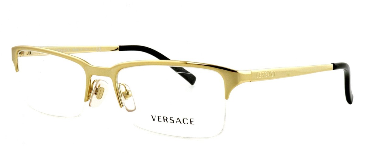 その他 VERSACE 1006513 1A05457 VERSACE VE1274 1002 Gold Black Men's 57 mm Eyeglasses | eBay