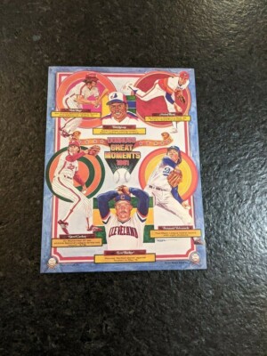 1982 'Donruss Great Moments 1981' dealer promo advertising sheet Baseball MLB