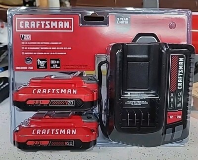 Craftsman V20 CMCB202-2CK 20V MAX Lithium-Ion Starter Kit pc **SEALED** 