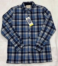 Weatherproof Vintage Men’s Fleece Shirt Jacket Blue size S. New