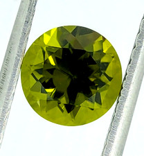 8mm Natural Peridot Round AAA Extra Fine Deep Green Untreated Unheated