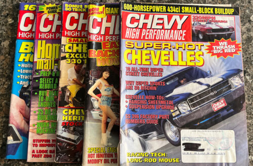 Chevy high performance magazines lot of 5 June 1994 - Oct 1998