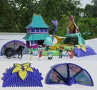 Mini Polly Pocket Disney Mulan 100/% Complete COMB FAN Bluebird Tea House
