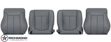 2012 Ford F150 XL-Driver & Passenger Complete Replacement Vinyl Seat Covers Gray